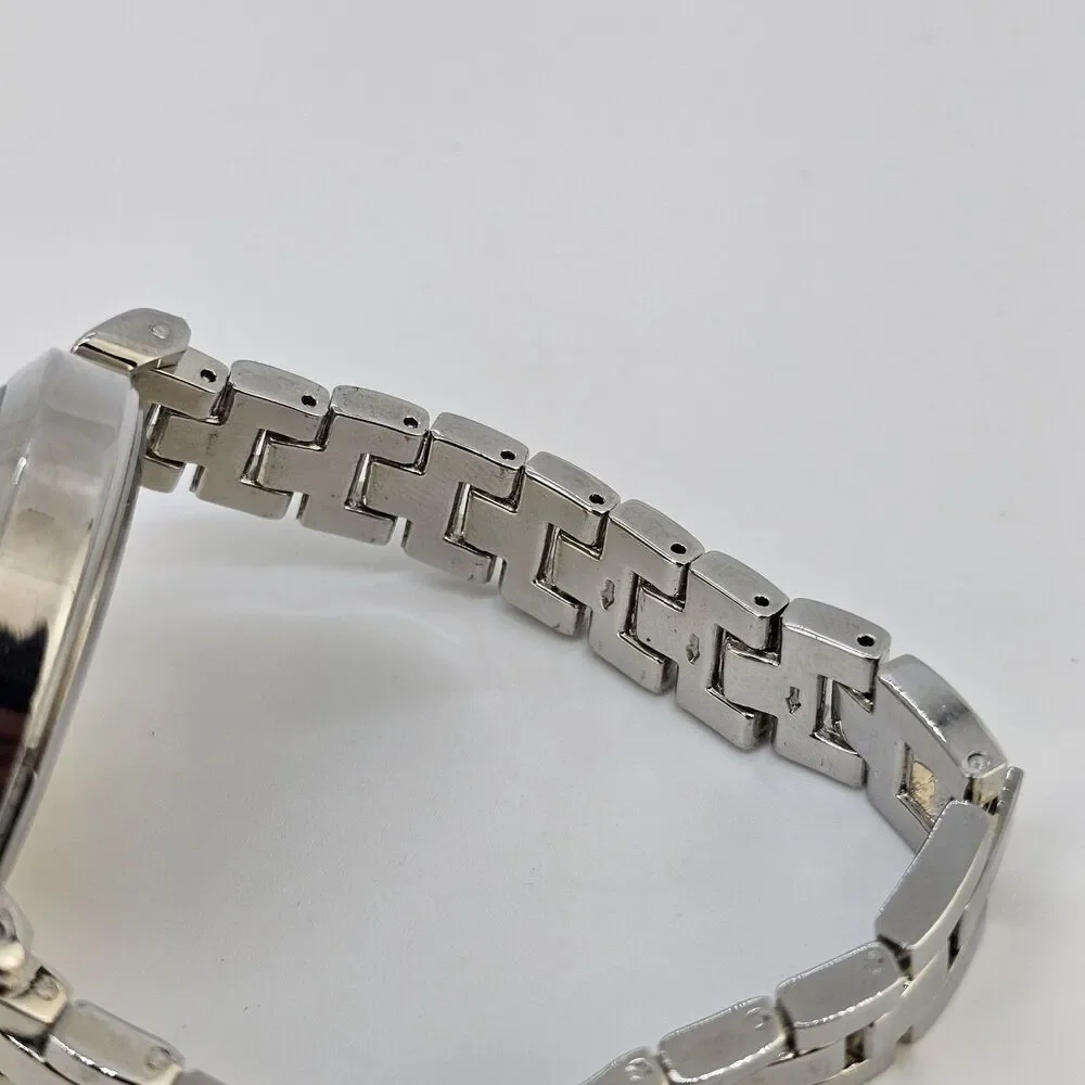 Nine West Women's‎ Watch 36MM Black Dial Gray Bracelet Band 6